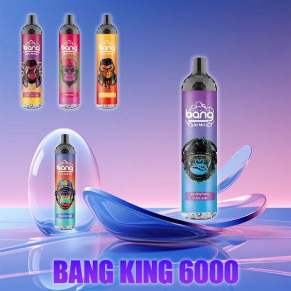 Bang King 6000 Puffs 0% 2% 3% 5% Nikotin Einweg Pod Vape Großhandel - FishVape - 1