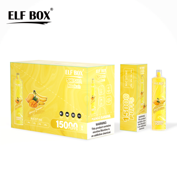 ELF BOX LS15000 Puff Shisha Hookah 0% 2% 5% Nicotine Rechargeable Disposable Vape Wholesale - FishVape - 12