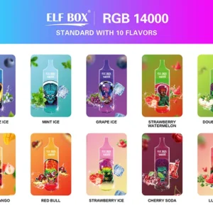 ELF BOX RGB14000 Puffs 0% 2% 3% 5% Nikotinová dobíjecí jednorázová vape velkoobchod – FishVape – 10