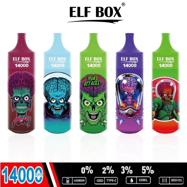 ELF BOX RGB14000 Puffs 0% 2% 3% 5% Nikotinový dobíjecí jednorázový vape velkoobchod – FishVape – 9