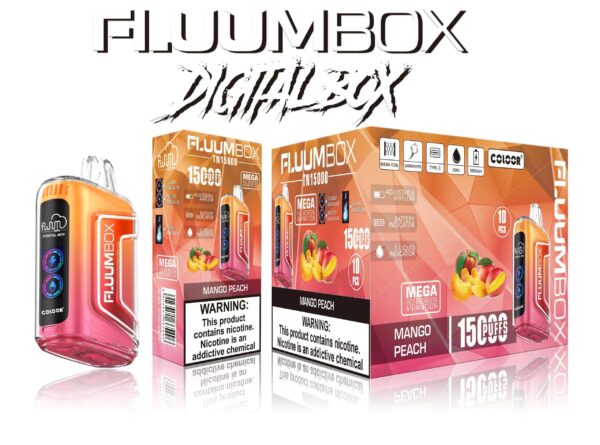 FluuM Digital Box TN 15000 Pahvid 0% 2% 3% 5% Nikotiini laetavad ühekordsed Vape Pen-padi E-sigareti hulgimüük - FishVape - 13