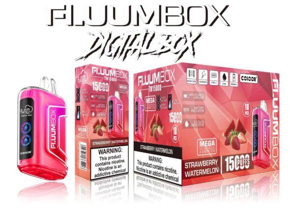 FluuM Digital Box TN 15000 Pahvid 0% 2% 3% 5% Nikotiini laetavad ühekordsed Vape Pliiatsi kaunad E-sigareti hulgimüük - FishVape - 12