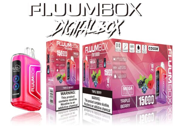 FluuM Digital Box TN 15000 Pahvid 0% 2% 3% 5% Nikotiini laetavad ühekordsed Vape Pliiatsi kaunad E-sigareti hulgimüük - FishVape - 9