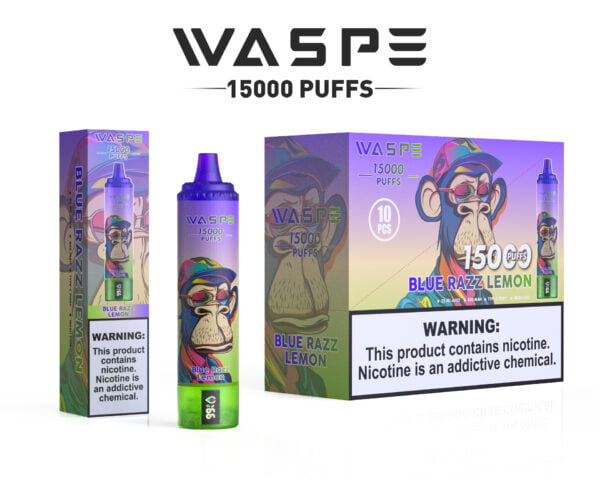 WASPE 15000 PUFFS 0% 2% 3% 5% Никотиновый одноразовый вейп оптом - FishVape - 13