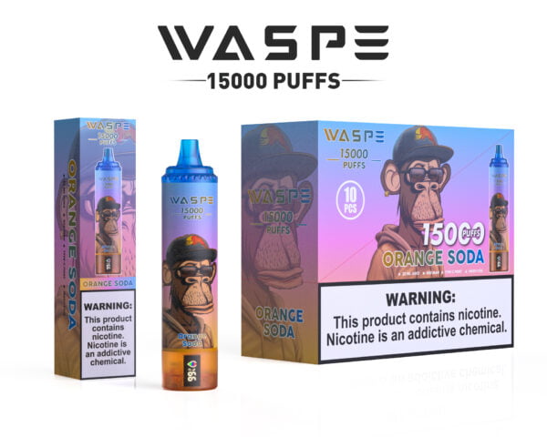 WASPE 15000 PUFFS 0% 2% 3% 5% Никотиновый одноразовый вейп оптом - FishVape - 14