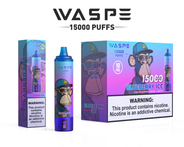 WASPE 15000 PUFFS 0% 2% 3% 5% Никотиновый одноразовый вейп оптом - FishVape - 8