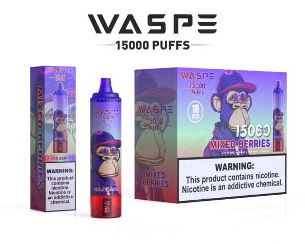 WASPE 15000 PUFFS 0% 2% 3% 5% Никотиновый одноразовый вейп оптом - FishVape - 10