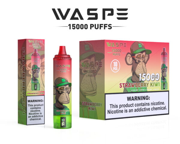 WASPE 15000 PUFFS 0% 2% 3% 5% Никотиновый одноразовый вейп оптом - FishVape - 11