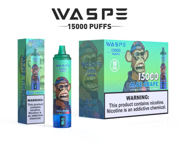 WASPE 15000 PUFFS 0% 2% 3% 5% Никотиновый одноразовый вейп оптом - FishVape - 3