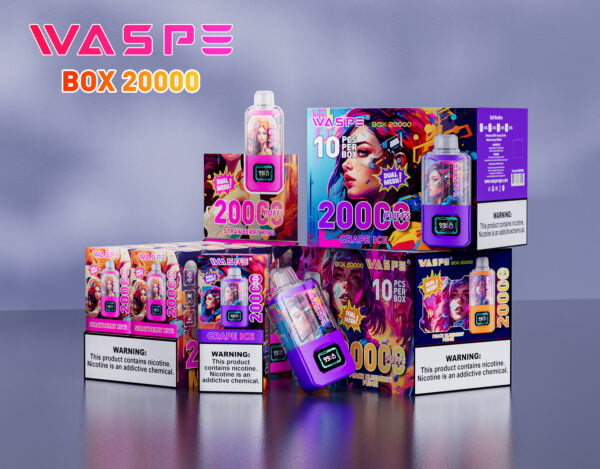 WASPE 20000 PUFFS Dual Mesh Box 0% 2% 3% 5% Nicotine Disposable Vape Wholesale - FishVape - 3