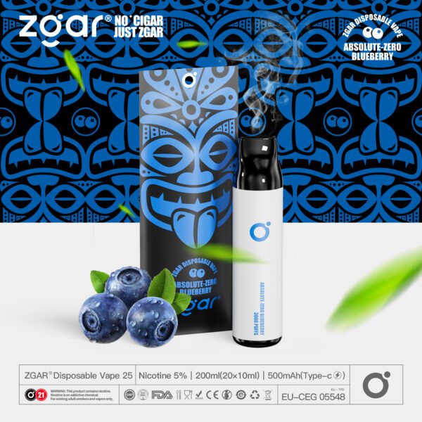 ZGAR ZG25 3000 Puffs 5% Nicotine Rechargeable Disposable Pod Wholesale - FishVape - 1