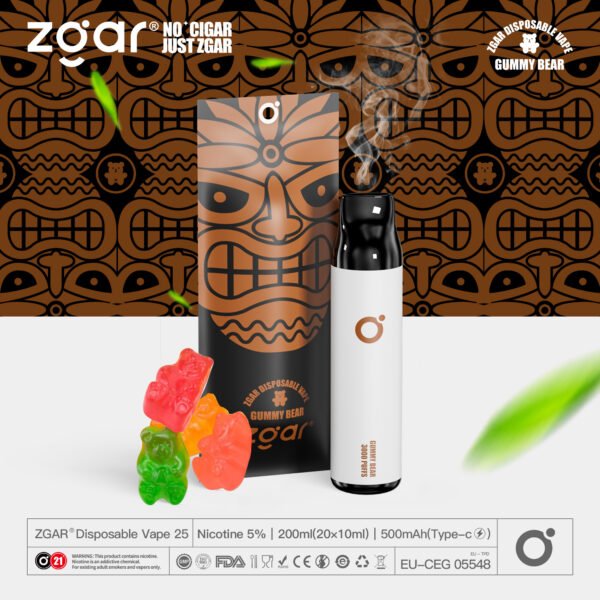 ZGAR ZG25 3000 Puffs 5% Nicotine Rechargeable Disposable Pod Wholesale - FishVape - 13