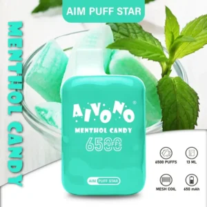 AIVONO AIM PUFFSTAR 6500 Puffs 0% 2% 5% Caneta Vapes descartáveis ​​recarregáveis ​​com baixa nicotina em massa Compre no atacado - FishVape - 13