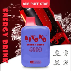 AIVONO AIM PUFFSTAR 6500 Puffs 0% 2% 5% Caneta Vapes descartáveis ​​recarregáveis ​​com baixa nicotina em massa Comprar no atacado - FishVape - 14