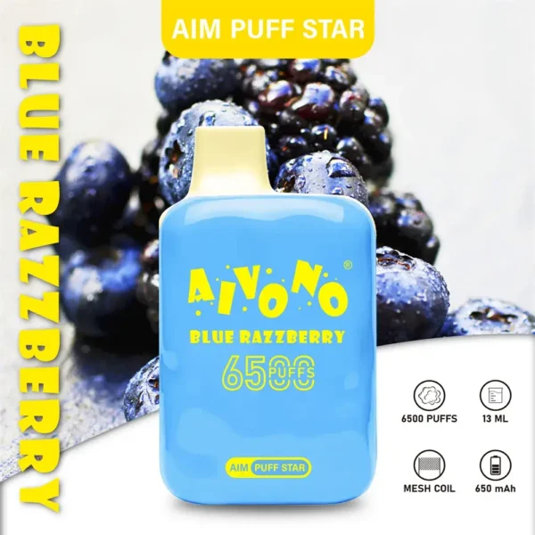 AIVONO AIM PUFFSTAR 6500 Puffs 0% 2% 5% Caneta Vapes descartáveis ​​recarregáveis ​​com baixa nicotina em massa Comprar no atacado - FishVape - 5