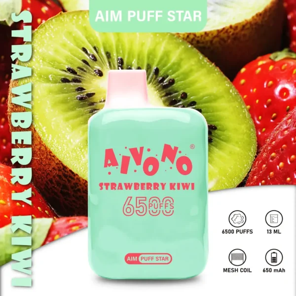 AIVONO AIM PUFFSTAR 6500 Puffs 0% 2% 5% Caneta Vapes descartáveis ​​recarregáveis ​​com baixa nicotina em massa Comprar no atacado - FishVape - 7