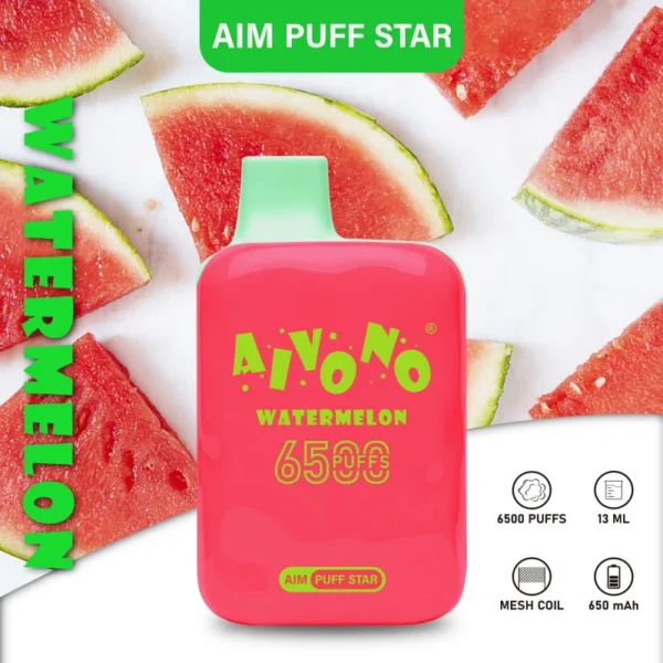 AIVONO AIM PUFFSTAR 6500 Puffs 0% 2% 5% Caneta Vapes Descartáveis ​​Recarregáveis ​​com Baixa Nicotina em Massa Comprar Atacado - FishVape - 9