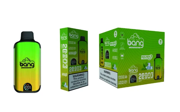 Bang Vape 20000 Puffs Dual Mesh 0% 2% 3% 5% Display LED com baixo teor de nicotina Recarregável em massa Compre Caneta Vape Descartável no atacado - FishVape - 9