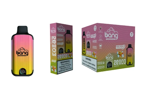 Bang Vape 20000 Puffs Dual Mesh 0% 2% 3% 5% Display LED com baixo teor de nicotina Recarregável em massa Compre Caneta Vape Descartável Atacado - FishVape - 13