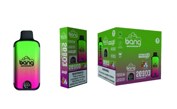 Bang Vape 20000 Puffs Dual Mesh 0% 2% 3% 5% Display LED com baixo teor de nicotina Recarregável em massa Compre Caneta Vape Descartável no atacado - FishVape - 3