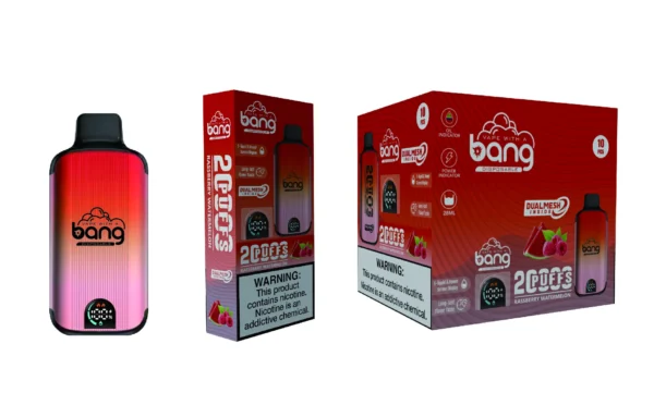 Bang Vape 20000 Puffs Dual Mesh 0% 2% 3% 5% Display LED com baixo teor de nicotina Recarregável em massa Compre Caneta Vape Descartável no atacado - FishVape - 5