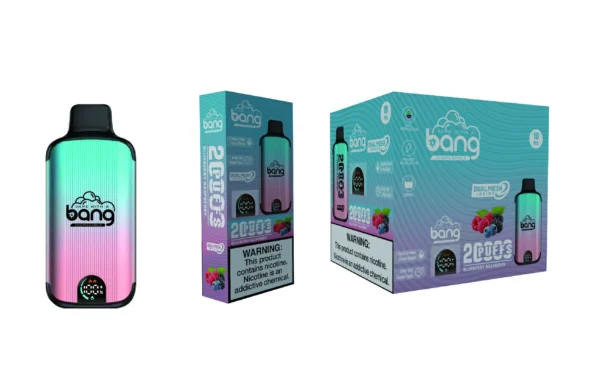 Bang Vape 20000 Puffs Dual Mesh 0% 2% 3% 5% Display LED com baixo teor de nicotina Recarregável em massa Compre Caneta Vape Descartável no atacado - FishVape - 7