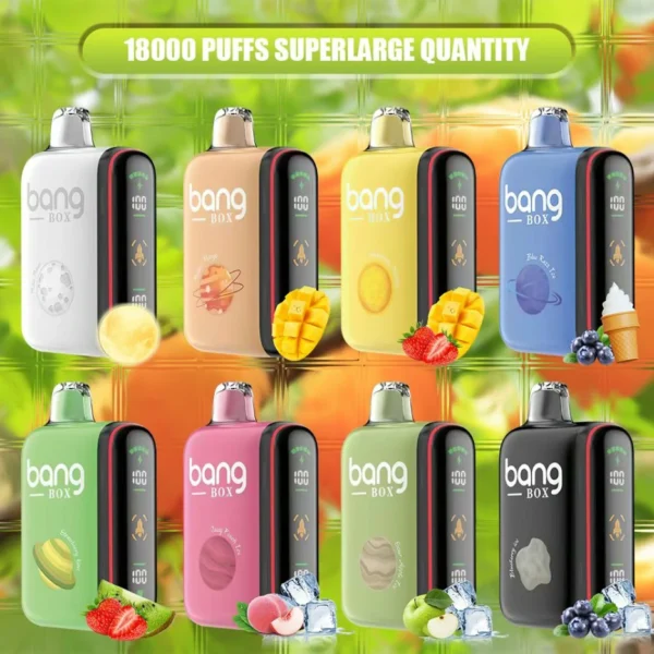 Bang Box Vape Rocket 18000 Puffs LED Display Screen 0% 2% 3% 5% Low Nicotine Disposable Vapes Bulk Buy Wholesale - FishVape - 1