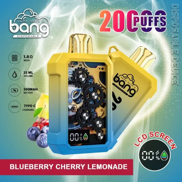 Bang Gear Tick Tock 20000 Puffs 0% 2% 3% 5% Low Nicotine Rechargeable Disposable Vapes Pen Bulk Buy Wholesale - FishVape - 1