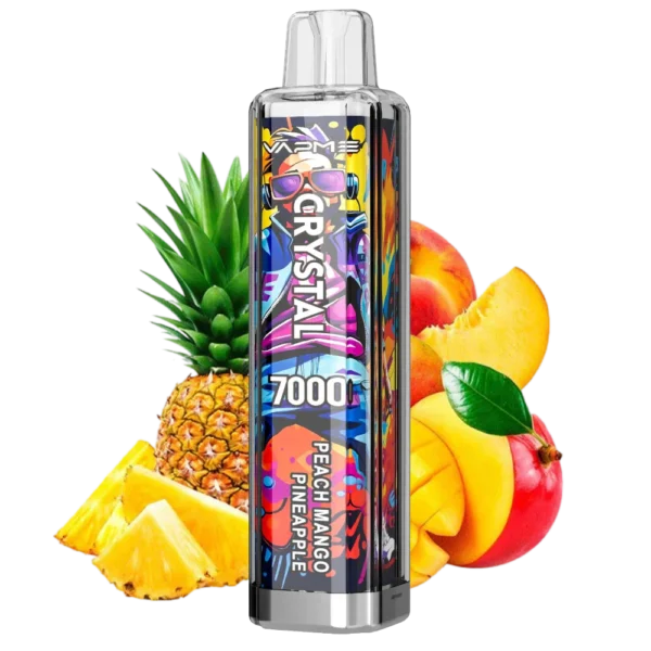 Vapme Crystal 7000 Puffs 2% 5% Vapes desechables recargables con nicotina, compra a granel al por mayor - FishVape - 4