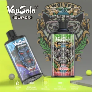 Vapsolo Super 15000 Puffs 2% 5% с низким содержанием никотина Купить перезаряжаемую одноразовую ручку для вейпов оптом - FishVape - 16