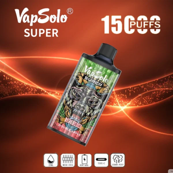 Vapsolo Super 15000 Puffs 2% 5% с низким содержанием никотина Купить перезаряжаемую одноразовую ручку для вейпов оптом - FishVape - 12