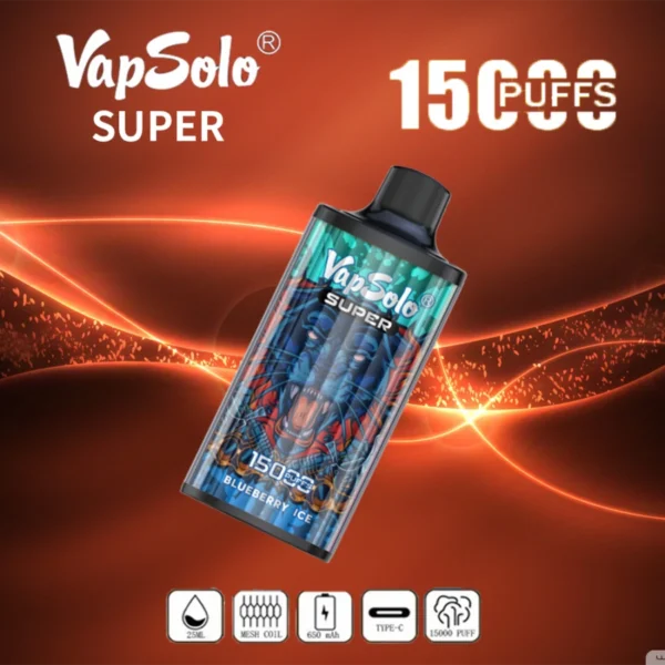 Vapsolo Super 15000 Puffs 2% 5% с низким содержанием никотина. Купить перезаряжаемую одноразовую ручку для вейпов оптом - FishVape - 13