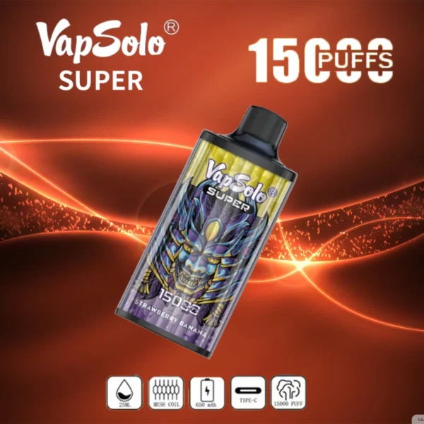 Vapsolo Super 15000 Puffs 2% 5% с низким содержанием никотина Купить перезаряжаемую одноразовую ручку для вейпов оптом - FishVape - 7