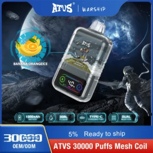 ATVS 30000 Puffs Dual Mesh 5% Baixa Nicotina Recarregável Vapes Pen Bulk Comprar Atacado - FishVape - 13