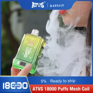 Atvs Warship 18000 Puffs 5% Stylo à vape jetable rechargeable à faible teneur en nicotine Acheter en gros - FishVape - 13