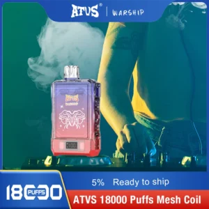 Atvs Warship 18000 Puffs 5% Stylo à vape jetable rechargeable à faible teneur en nicotine Acheter en gros - FishVape - 12