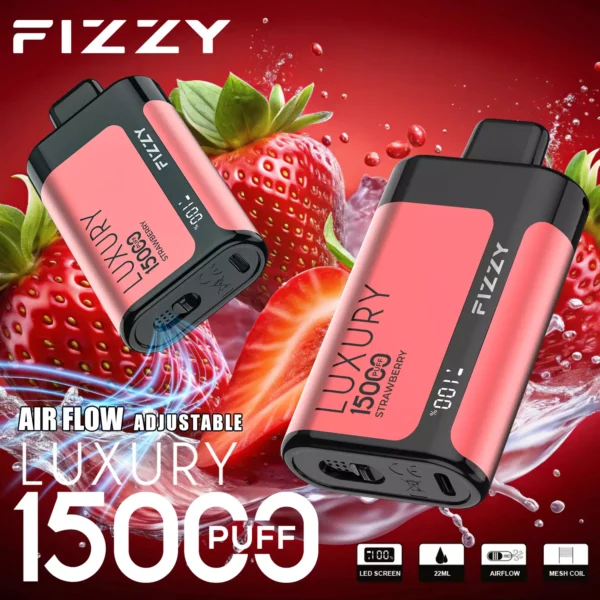 Fizzy Luxury 15000 Puffs 2% 5% Перезаряжаемые одноразовые вейпы-ручки с низким содержанием никотина, оптовая покупка оптом - FishVape - 5