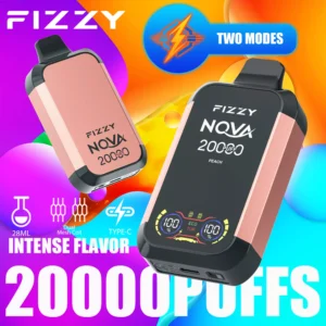 Fizzy Nova 20000 Puffs Dual Mesh 2% 5% Low Nicotine Rechargeable Disposable Vapes Pen Bulk Buy Wholesale - FishVape - 9