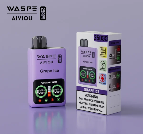 WASPE 25000 PUFFS Dual Mesh Box 0% 2% 5% Nikotinarm, LED-Anzeige, wiederaufladbar, Einweg-Vapes, Pen, Großpackung, Großhandel kaufen – FishVape – 3