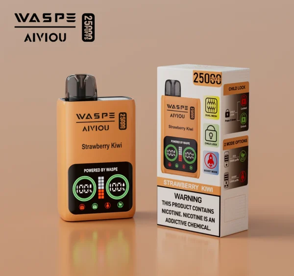 WASPE 25000 PUFFS Dual Mesh Box 0% 2% 5% Nikotinarmes LED-Display, wiederaufladbare Einweg-Vapes, Pen, Großpackung, Großhandel kaufen – FishVape – 8