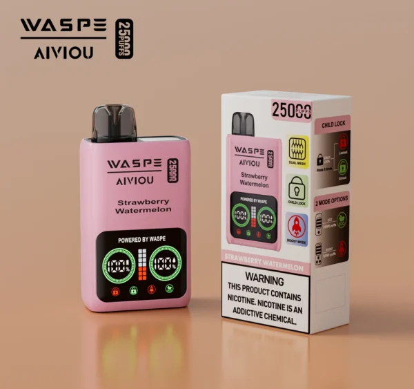 WASPE 25000 PUFFS Dual Mesh Box 0% 2% 5% Nikotinarm, LED-Anzeige, wiederaufladbar, Einweg-Vapes, Stift, Großpackung, Großhandel kaufen – FishVape – 2