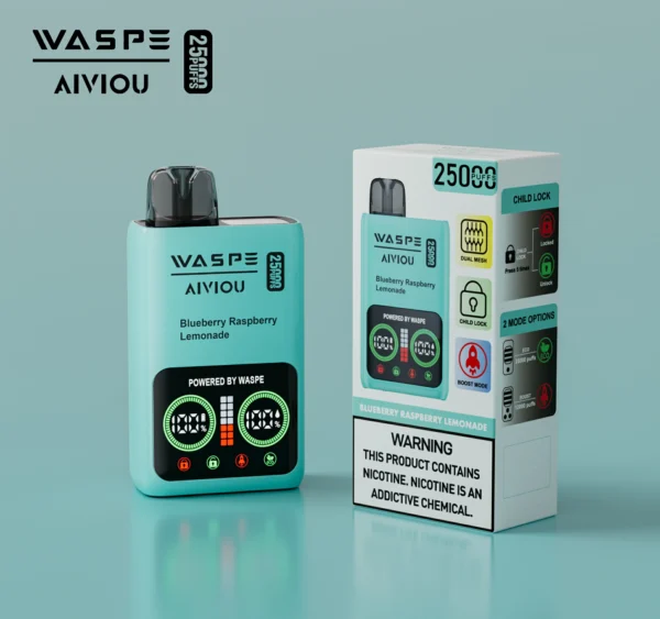 WASPE 25000 PUFFS Dual Mesh Box 0% 2% 5% Nikotinarm, LED-Anzeige, wiederaufladbar, Einweg-Vapes, Pen, Großpackung, Großhandel kaufen – FishVape – 11