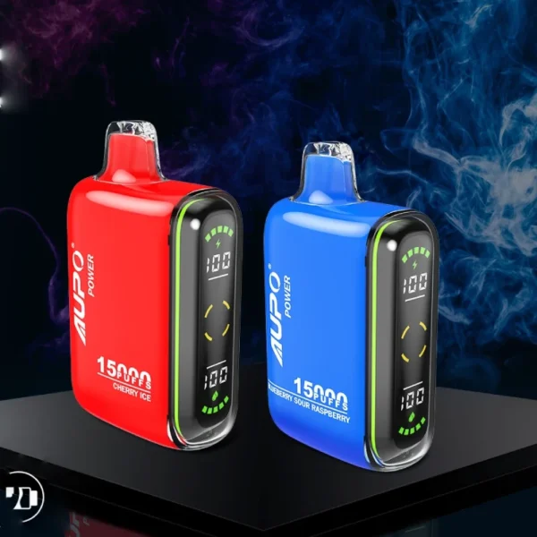 AUPO 15000 Puffs Pantalla LED de malla dual 2% Vapes desechables recargables con bajo contenido de nicotina Pluma Compra a granel al por mayor - FishVape - 1