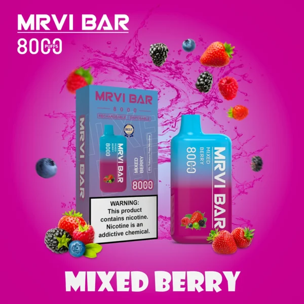 MRVI Bar Mr8000 Puffs 2% 3% 5% Low Nicotine Rechargeable Disposable Vapes Pen Bulk Buy Wholesale - FishVape - 6