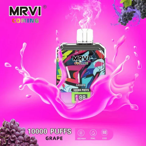 MRVI Coming 10000 Puffs Digital Screen 2% 3% 5% Genopladelige engangsvapes med lav nikotinindhold Pen Bulk Køb Engros - FishVape - 11