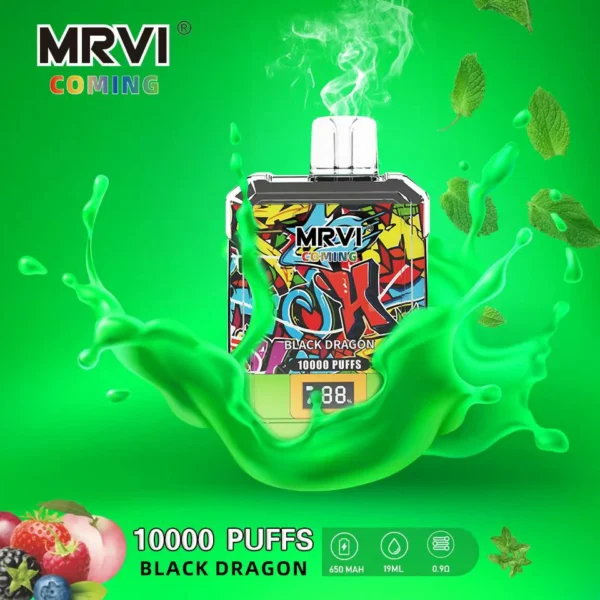 MRVI Coming 10000 Puffs Digital Screen 2% 3% 5% Genopladelige engangsvapes med lav nikotinindhold Pen Bulk Køb Engros - FishVape - 3