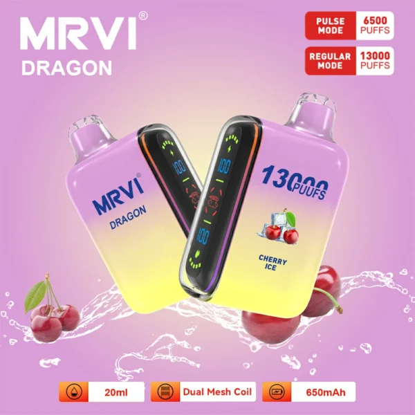 MRVI Dragon 13000 Rookwolken Dual Mesh Digitaal Scherm 2% 5% Oplaadbare wegwerpvapes-pen met laag nicotinegehalte in bulk Koop groothandel - FishVape - 7