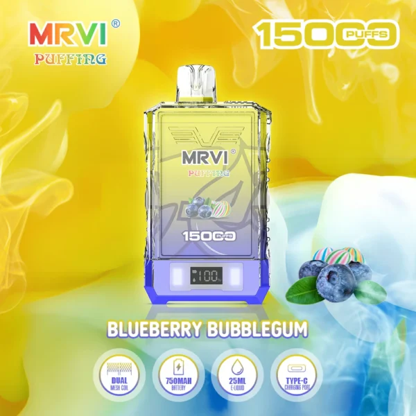 MRVI Puffing 15000 Puffs Dual Mesh Digital Screen 2% 5% Alacsony nikotin tartalmú újratölthető eldobható Vapes Pen tömeges vásárlás Nagyker - FishVape - 8