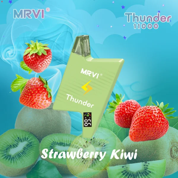 MRVI Thunder 11000 Puffs Digital Screen 2% 3% 5% Low Nicotine Rechargeable Disposable Vapes Pen Bulk Buy Wholesale - FishVape - 2