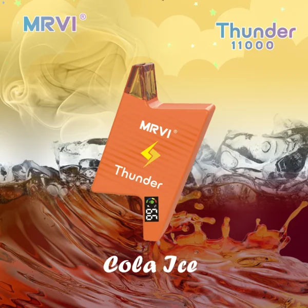 MRVI Thunder 11000 Puffs Digital Screen 2% 3% 5% Low Nicotine Rechargeable Disposable Vapes Pen Bulk Buy Wholesale - FishVape - 8